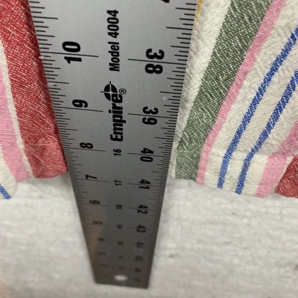 Old Navy Shirt Dress Womens 2XL Striped Pockets Linen V-Neck Sleeveless 8567 - Picture 4 of 7